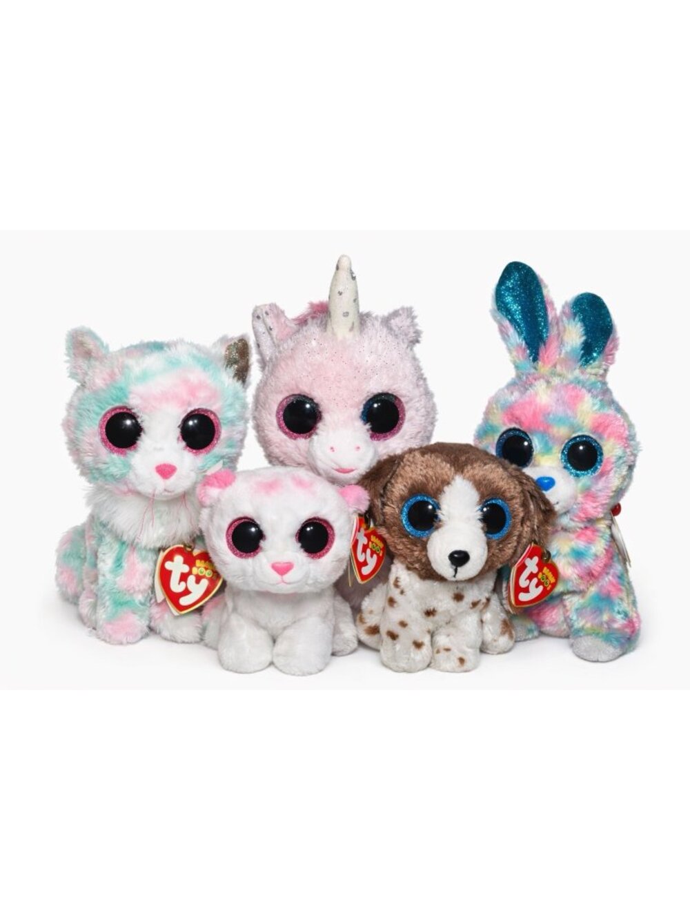 Ty Beanie Boo 5" Plush Figure 2018 TySilk Glitter Eyes Hops Muddles Tabor Snooki